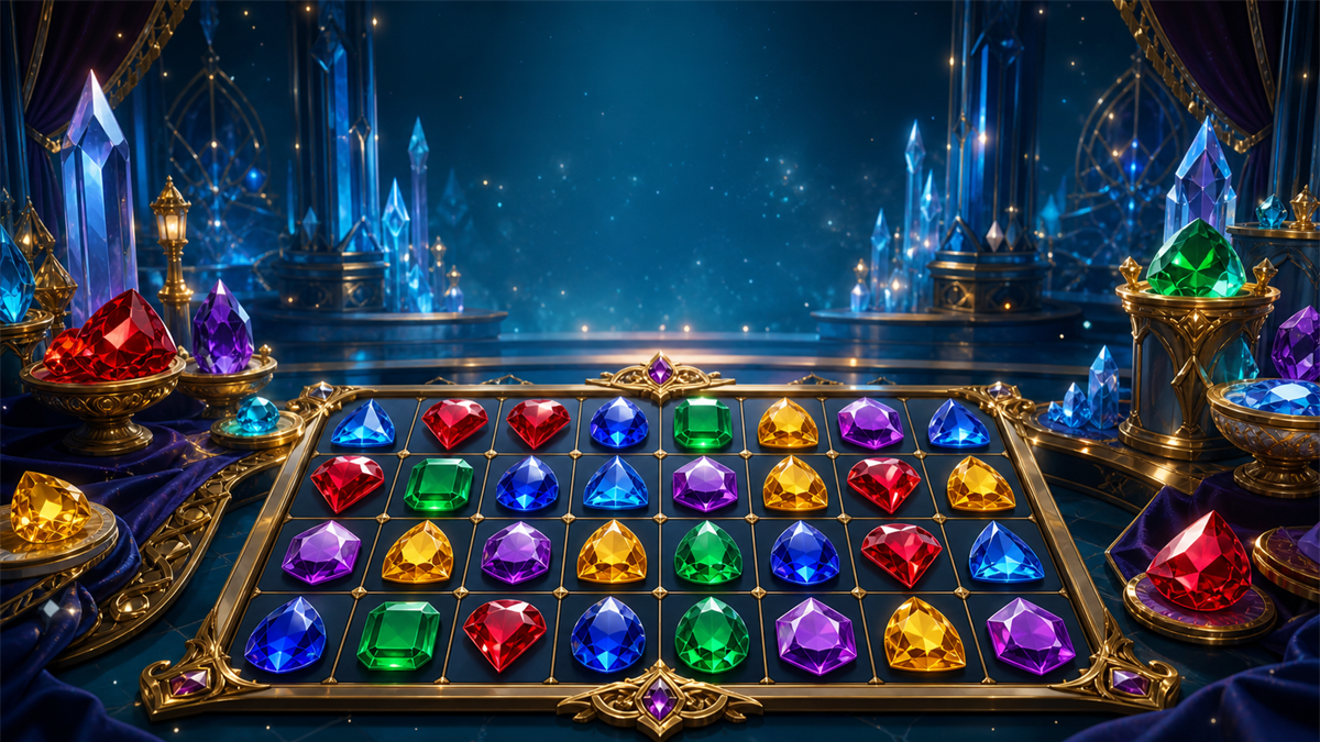 Jewelria match-3 jewel puzzle game
